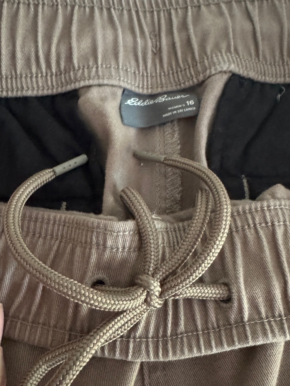 Eddie Bauer Casual Elastic-Waist Pants in Taupe - Picture 8 of 9